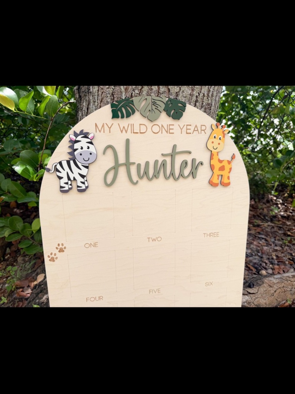 milestone board WILD one "Noah"